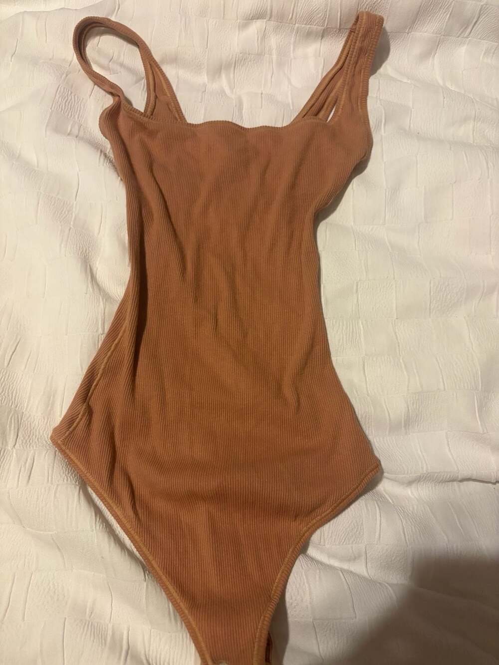 SKIMS Bodysuit Size XXS Sedona Ribbed Square Neck